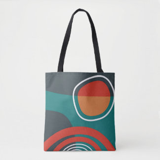 Tote Bag Sun and rainbow boho artwork