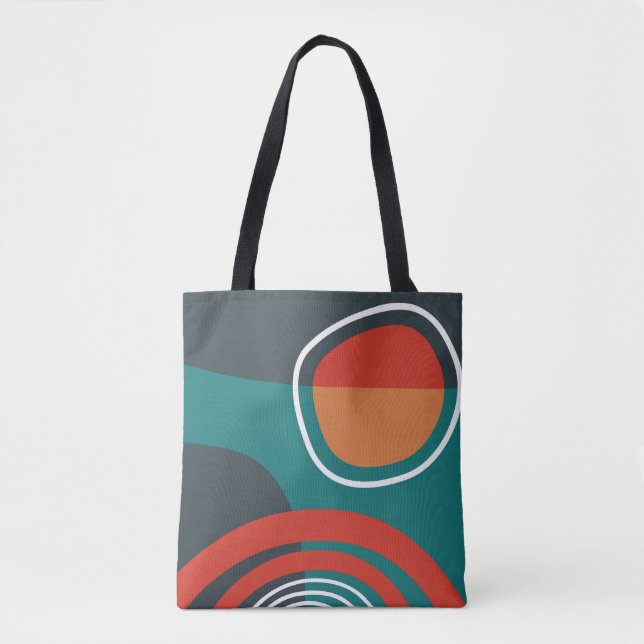 Tote Bag Sun and rainbow boho artwork (Devant)