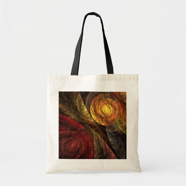 Tote Bag Sun Flower Floral Moderne Art Motif Abstrait (Devant)