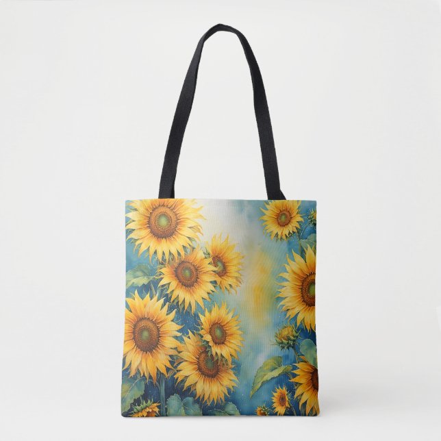 Tote Bag Sun Kissed Sunflower Carryall Fourre-tout (Devant)