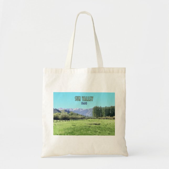 Tote Bag Sun Valley Ketchum Idaho (Devant)