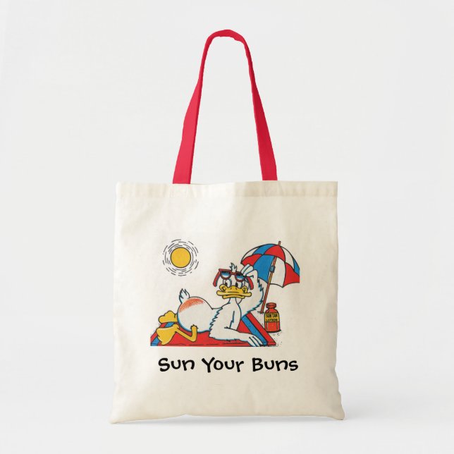 Tote Bag Sun Your Buns Vacation Humour (Devant)