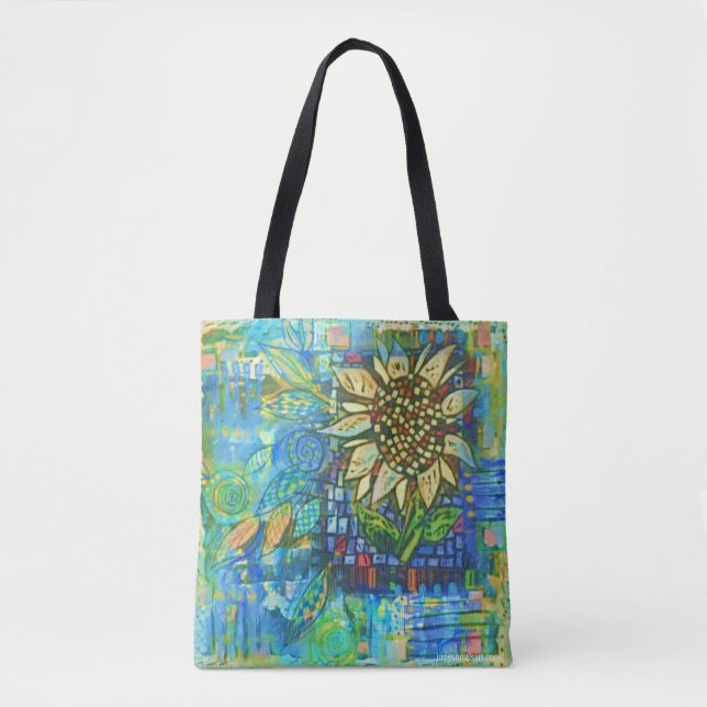 Tote Bag Sunflower Collage Fourre-tout (Devant)