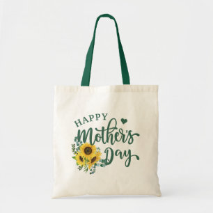 Tote Bag Sunflower Eucalyptus Joyeuse fête des mères