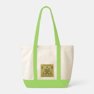 Tote Bag Sunflower Folk Motif et votre nom