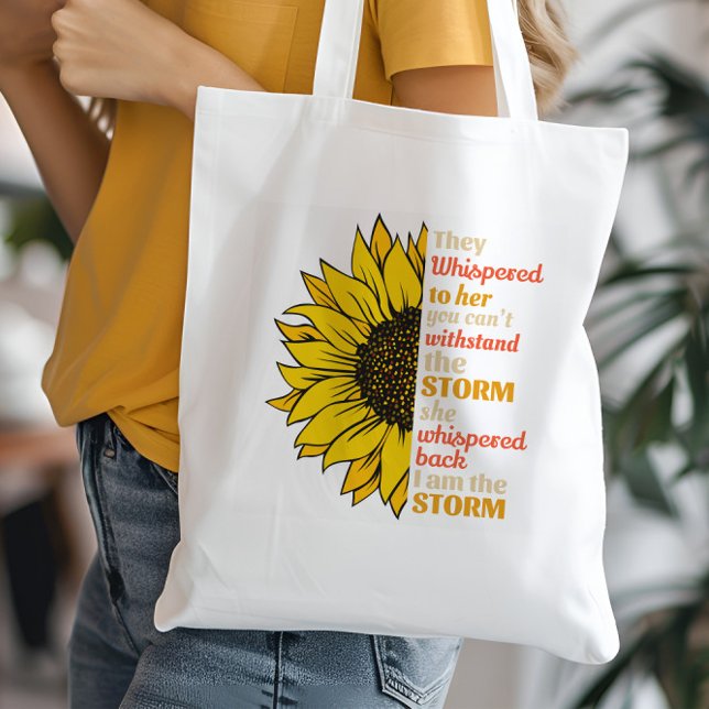 Tote Bag Sunflower Forte Femme Qu'Ils Lui Faisaient Fouille (Créateur téléchargé)