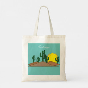 Tote Bag Sunrise du désert du Saguaro Cactus Thunder_Cove