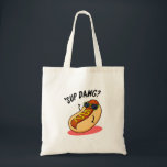 Tote Bag Sup Dawg Funny Hot Dog Pun<br><div class="desc">Sup Dawg Funny Hot Dog Pun présente un cool à l'allure mignonne dans ses lunettes de soleil en vous saluant avec un sup dawg. Funny Pun cadeau pour la famille et les amis qui aiment les puns hot dog.</div>