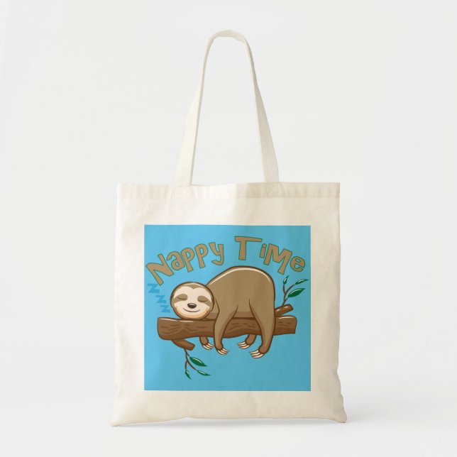 Tote Bag Super Delighful Baby Sloth (Devant)