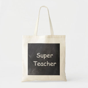 Tote Bag Super enseignant Chalkboard Design Cadeau