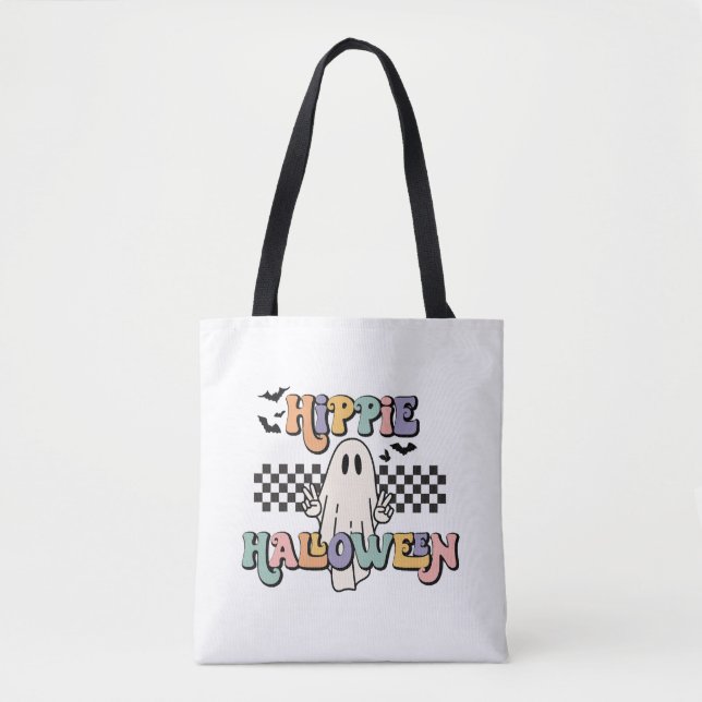Tote Bag Super Hippie Halloween fantôme (Devant)