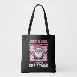 Tote Bag Super Juste Une Fille Qui Aime Noël Noël Noël Père