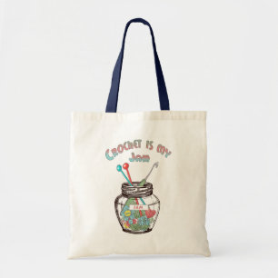 Tote Bag Super mignonne "Crochet is My Jam"