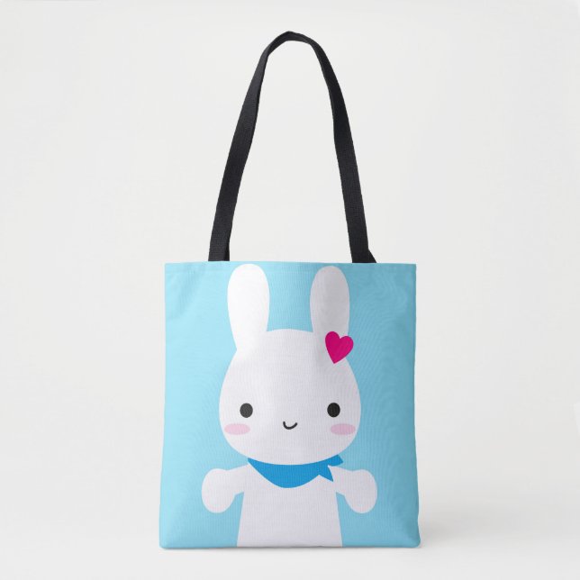 Tote Bag Super mignonne Kawaii Bunny (Devant)
