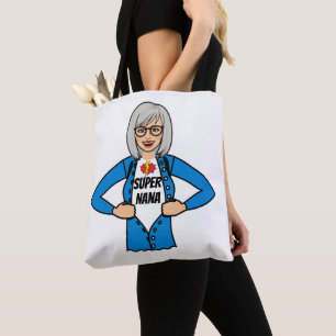 Tote Bag Super Nana Fourre-tout personnalisé