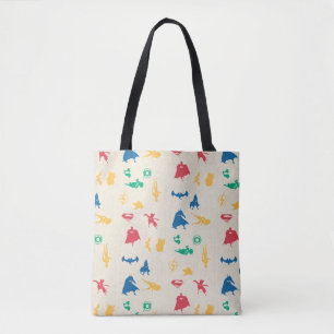 Tote Bag Super Pets & Justice League Motif Silhouette