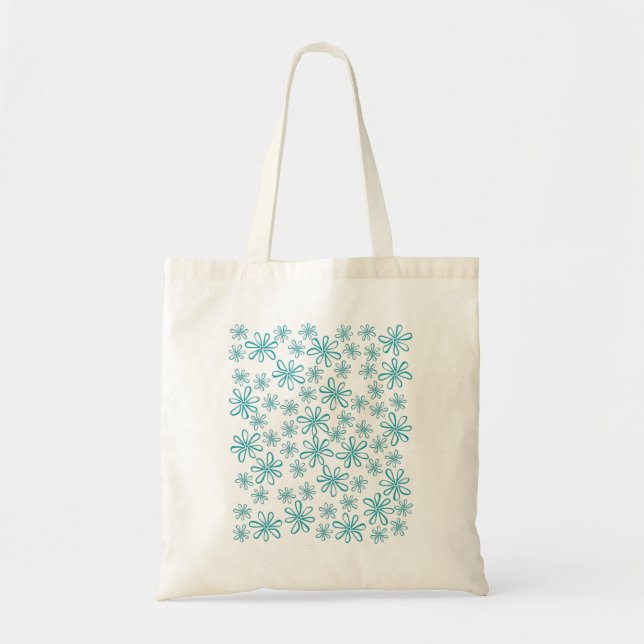 Tote Bag Super Retro Daisies Fleur Boho Hippy (Devant)