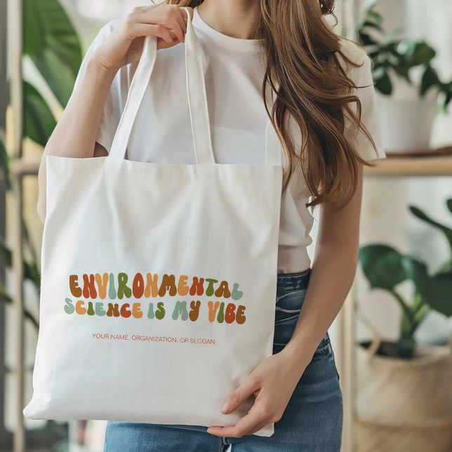 Tote Bag Super Retro De l'environnement Science est mon Vib (Créateur téléchargé)