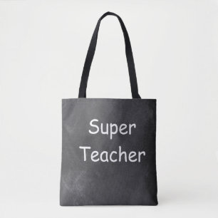 Tote Bag Super Teacher Chalkboard