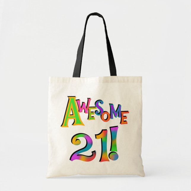 Tote Bag Superbe 21 T-shirts et cadeaux d'anniversaire (Devant)
