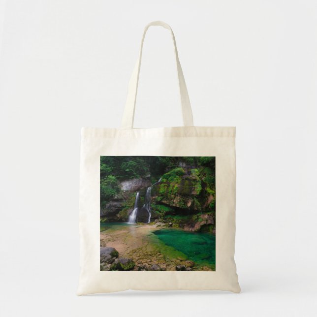 Tote Bag Superbe cascade Virje, Slovénie Poster (Devant)