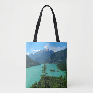 Tote Bag Superbe paysage de lacs de montagne à Washington