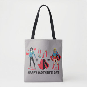 Tote Bag Superfille Ma mère = Mon héros