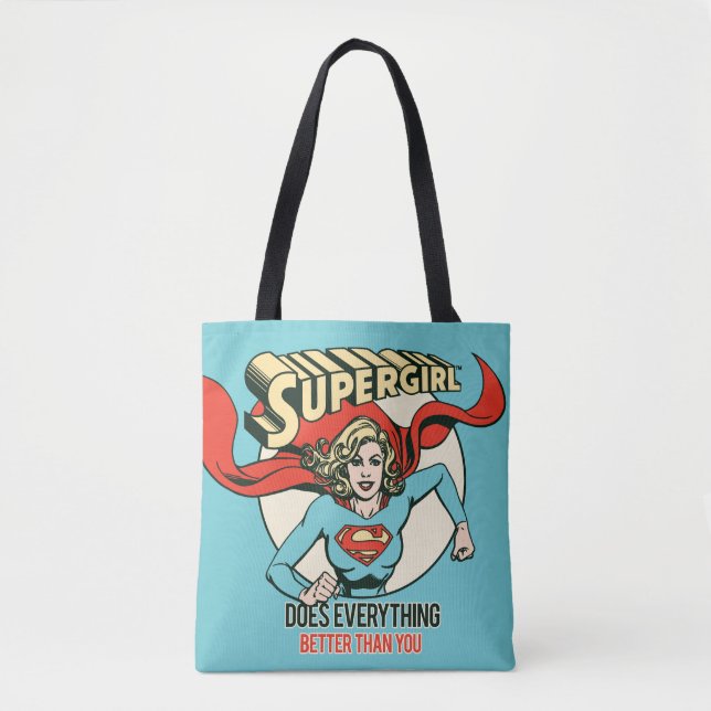 Tote Bag Supergirl fait tout mieux que toi (Devant)