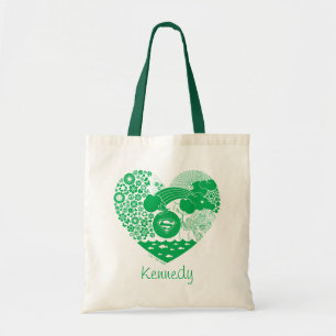 Tote Bag Supergirl Floral Peace Heart Graphisme