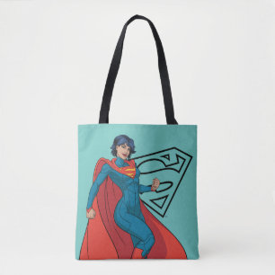 Tote Bag Supergirl Hovering en costume bleu