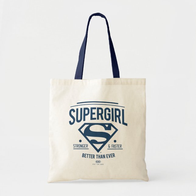Tote Bag Supergirl mieux que jamais Retro Graphic (Devant)