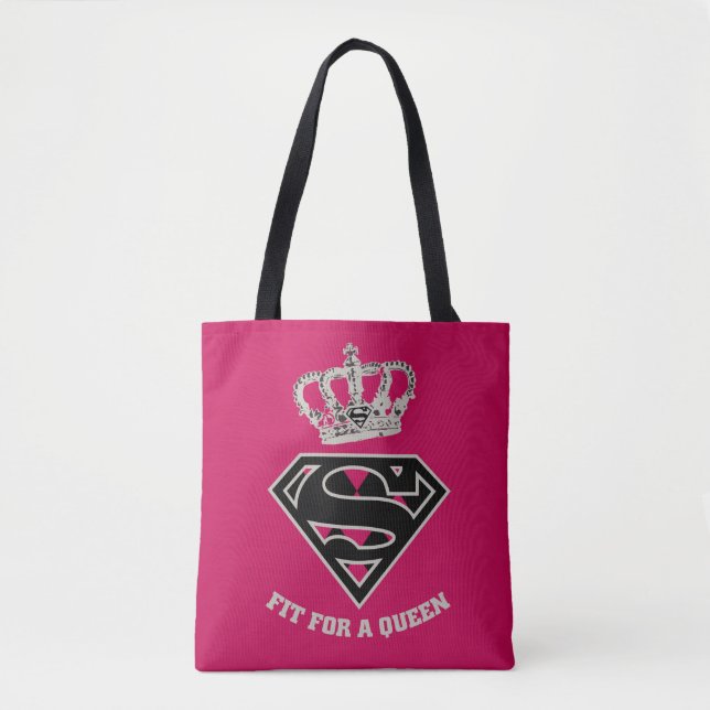Tote Bag Supergirl S-Shield "Adapté Pour Une Reine" (Devant)