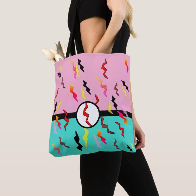 Tote Bag Superhéros de toutes choses Boulons d'éclairage bl (De près)