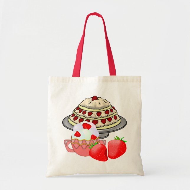 Tote Bag Superlecteur de fraises (Devant)
