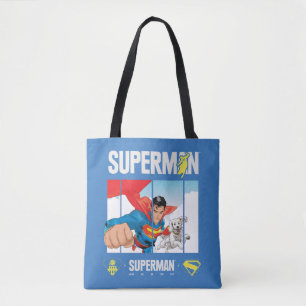 Tote Bag Superman et Krypto prennent l'avion