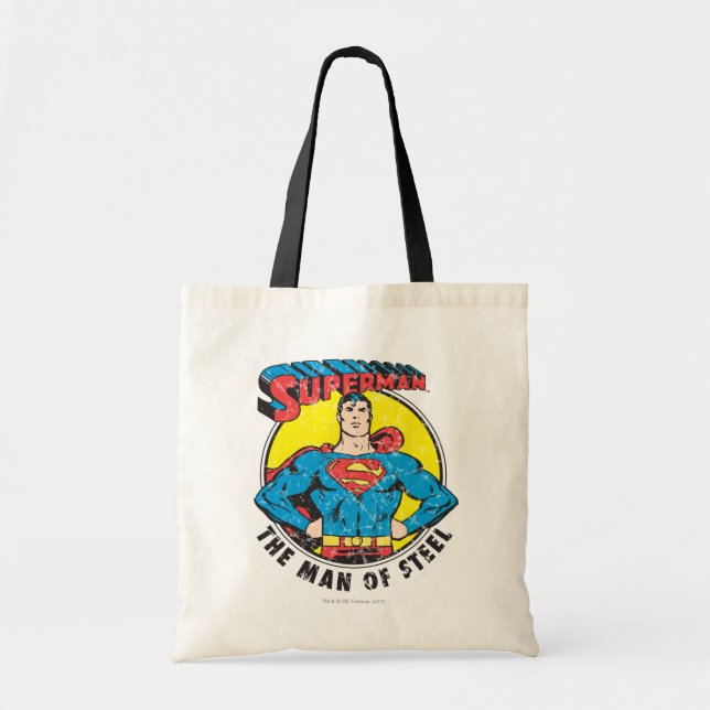 Tote Bag Superman L'homme de l'acier (Devant)