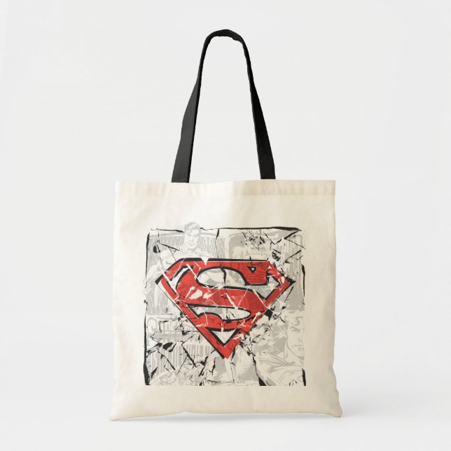 Tote Bag Superman Stylisé | Logo comique découpé (Devant)