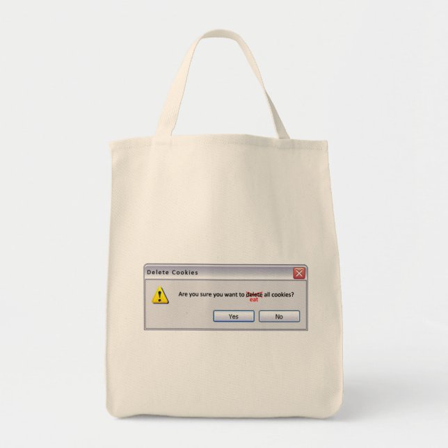 Tote Bag Supprimer les cookies (Devant)