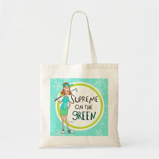 Tote Bag Suprême sur le vert (Devant)