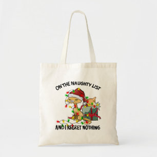 Tote Bag Sur la liste des vilains, Drôle chat