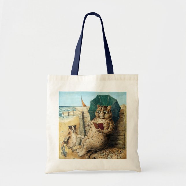 Tote Bag Sur La Plage, Louis Wain (Devant)
