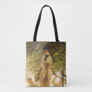 Tote Bag Sur la Tamise par James Tissot, Réalisme Vintage
