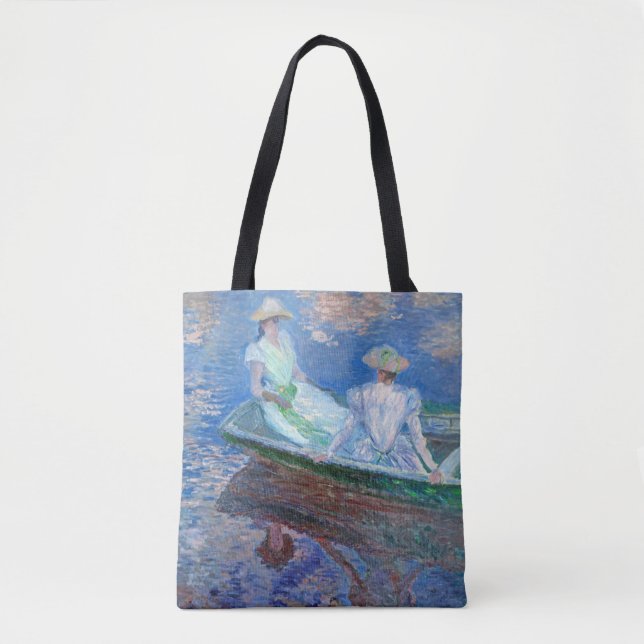 Tote Bag Sur le bateau, Monet (Devant)