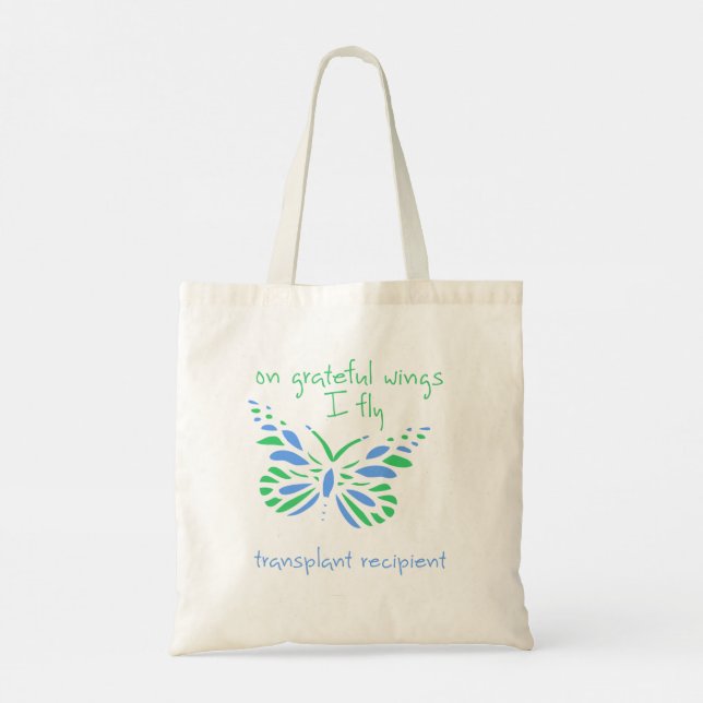 Tote Bag Sur les ailes gracieuses je vole - Transplant Béné (Dos)