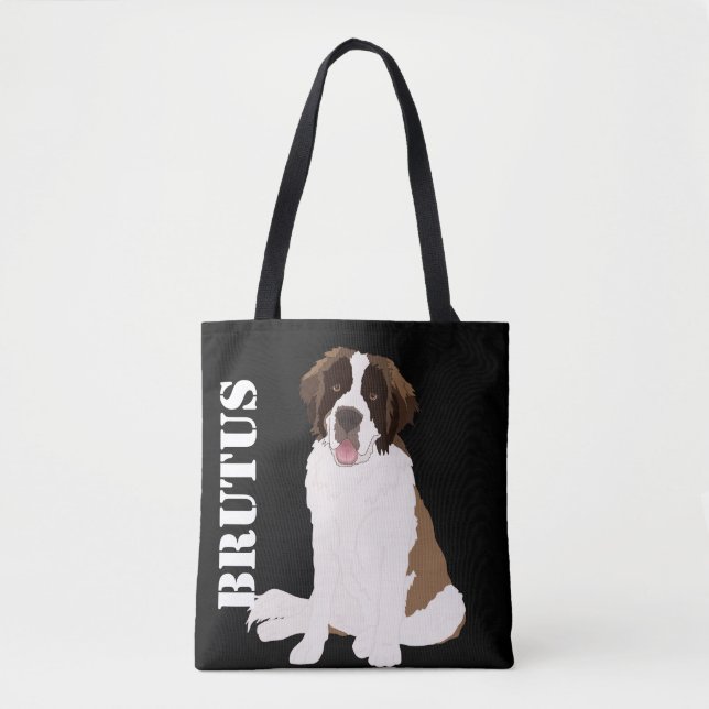Tote Bag Sur mesure St Bernard (Devant)