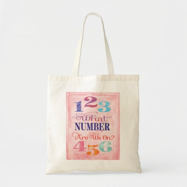 Tote Bag Sur Quel Numéro On ? Aquarelle Bunco (Devant)