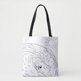 Tote Bag Surf Adulte Coloration Full Fourre-tout