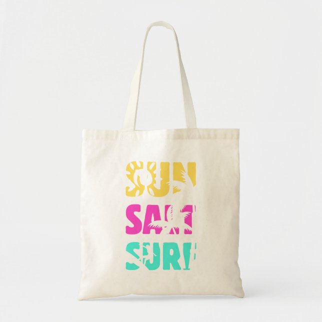 Tote Bag Surf de sel solaire - Vibes d'été (Devant)