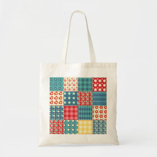 Tote Bag Surface composée vintage : motif arrière - plan pa