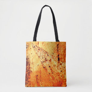 Tote Bag Surfaceabstraite en métal rouillé, vieillissant, d
